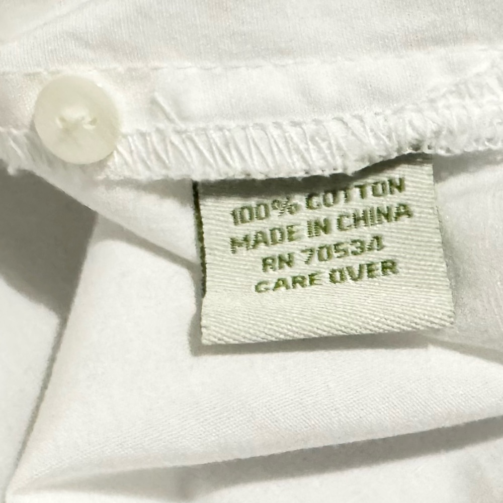 ❤️SOLD❣️ Orvis Cotton Button Down with Floral Embroidery - Picture 4 of 4